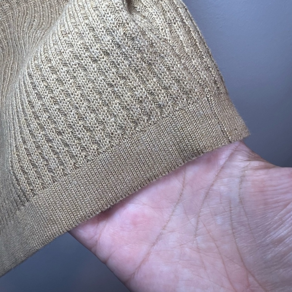 PacSun Textured Woven Knit Shorts Light Brown Pull On Pockets Beach NEW Men's XL - Picture 3 of 12